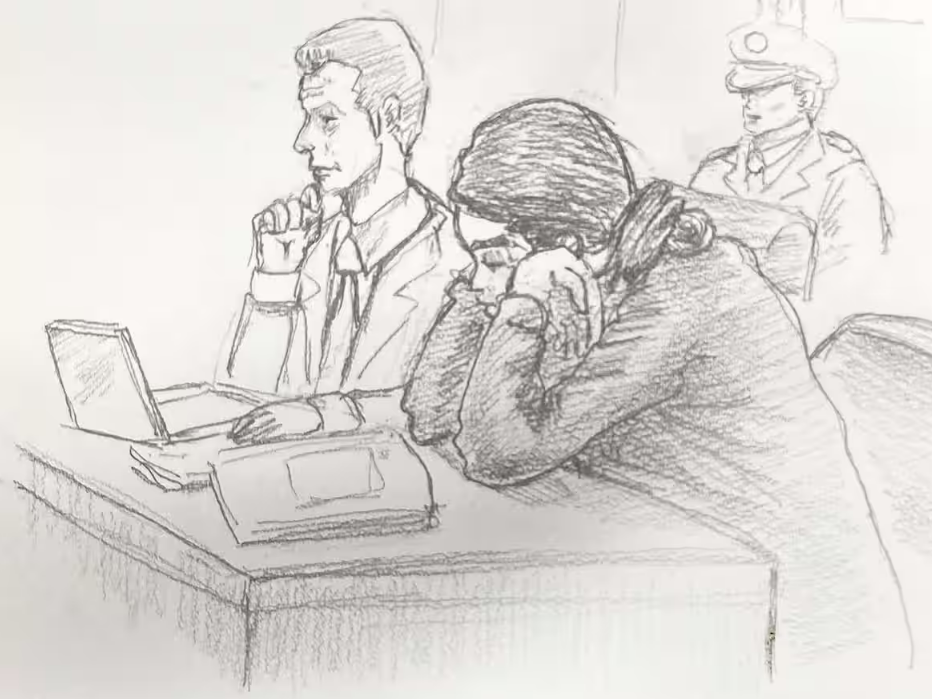 庭审绘图日本产经新闻