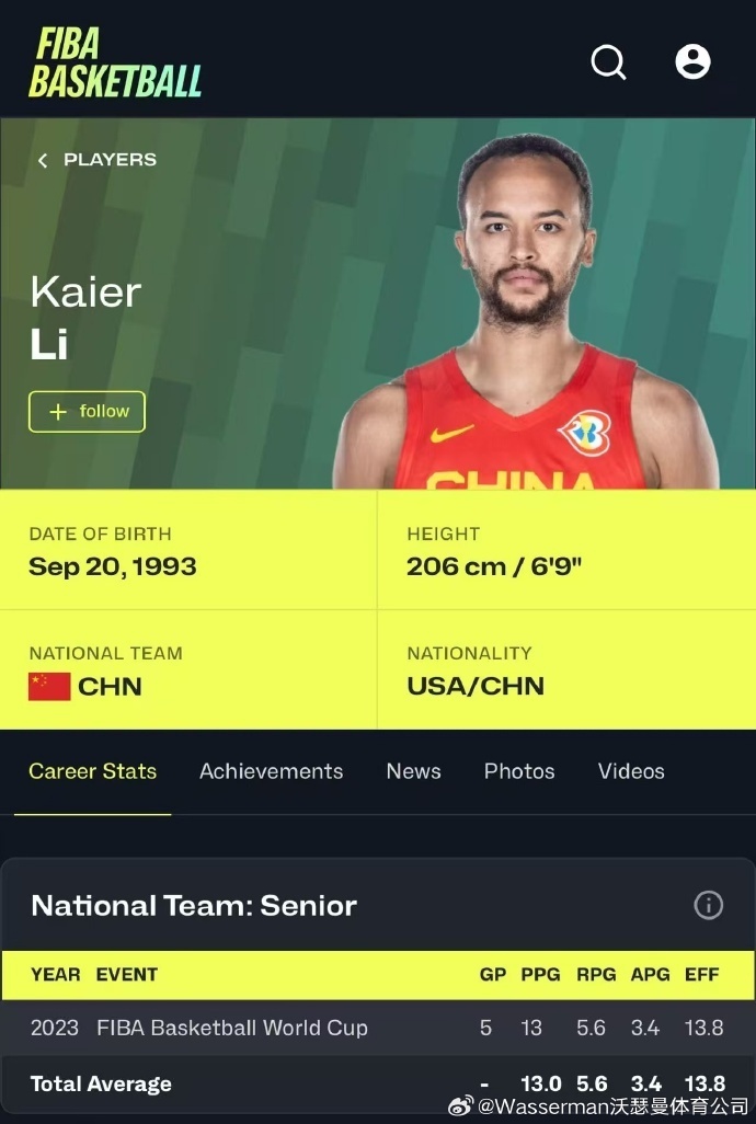 中国男篮归化球员李凯尔改回美国籍？经纪公司回应