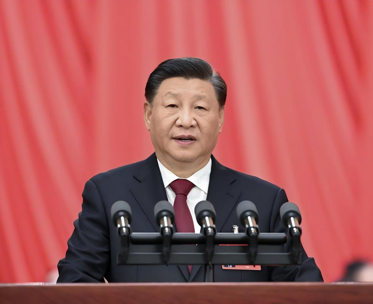 2022年10月16日，习近平总书记在中国共产党第二十次全国代表大会上作报告。新华社记者 饶爱民 摄