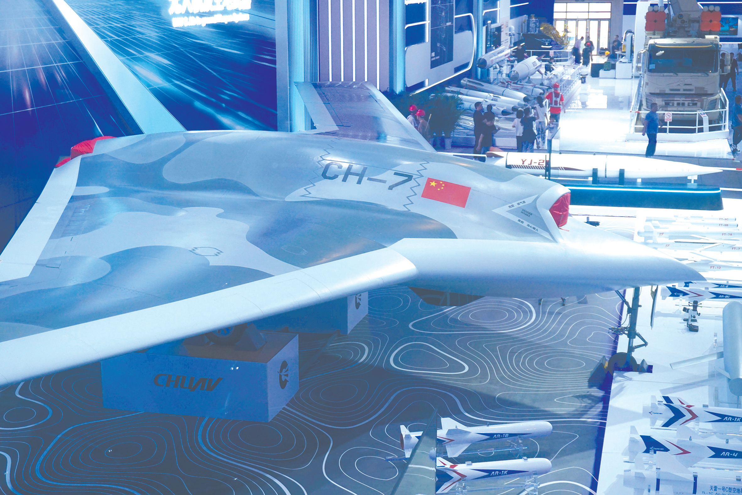 去年珠海航展,彩虹-7首次以真机亮相。(视觉中国)