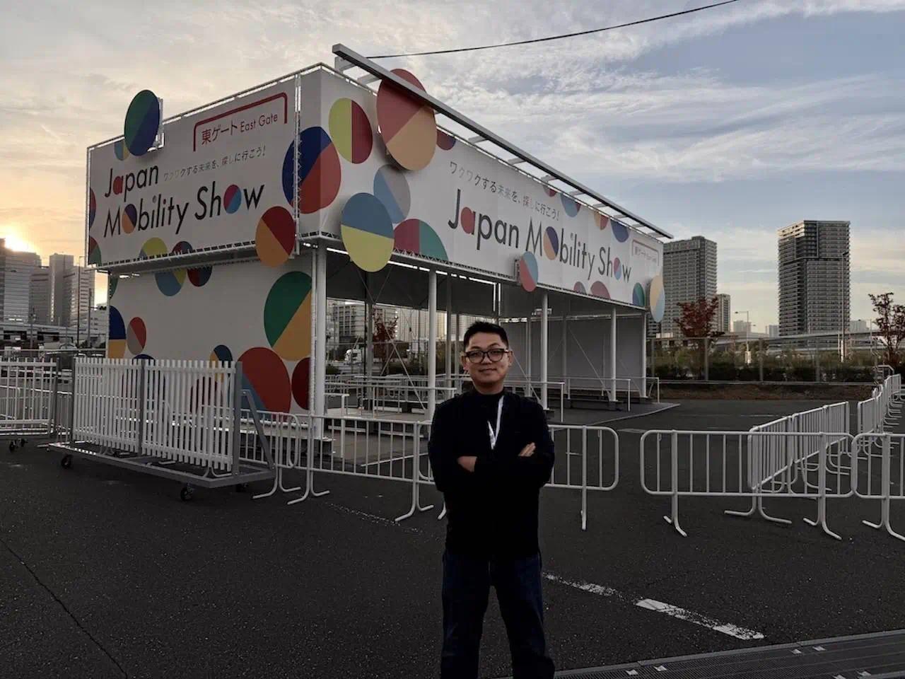▲车东西/特研所总编辑张国仁在东京车展现场