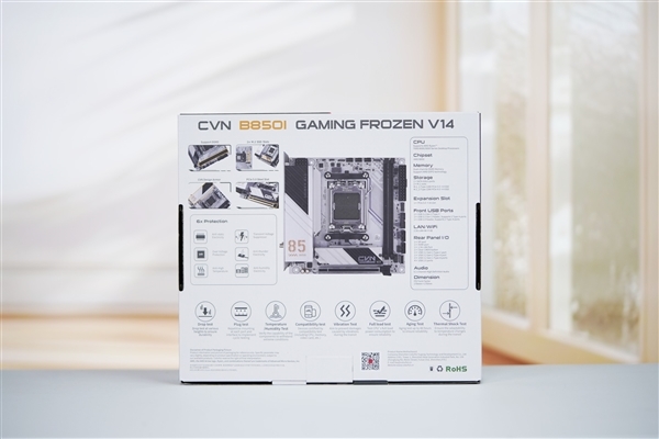 小巧迷你!七彩虹CVN B850I GAMING FROZEN V14主板图赏