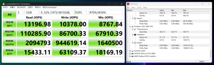 高性能无缓Gen 5打造AI PC应用基石 宏碁掠夺者GM9 4TB固态硬盘评测
