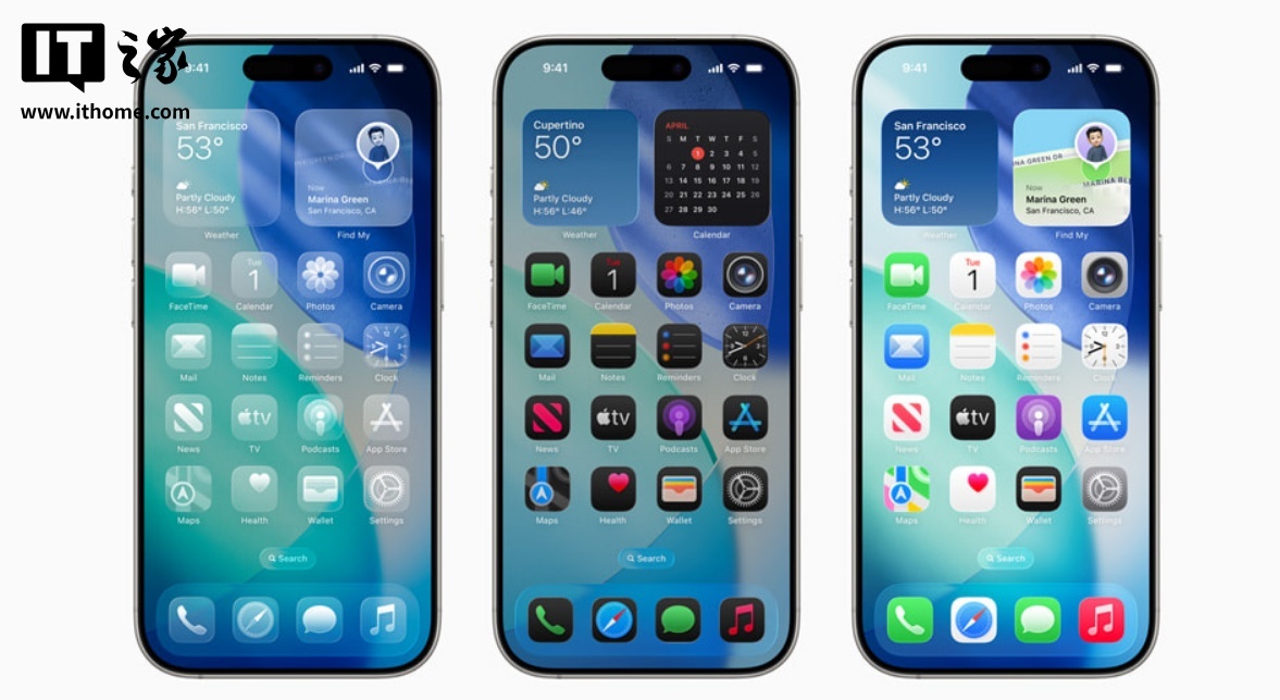 苹果iOS 26正式版推送:全新液态玻璃设计、AI功能改进