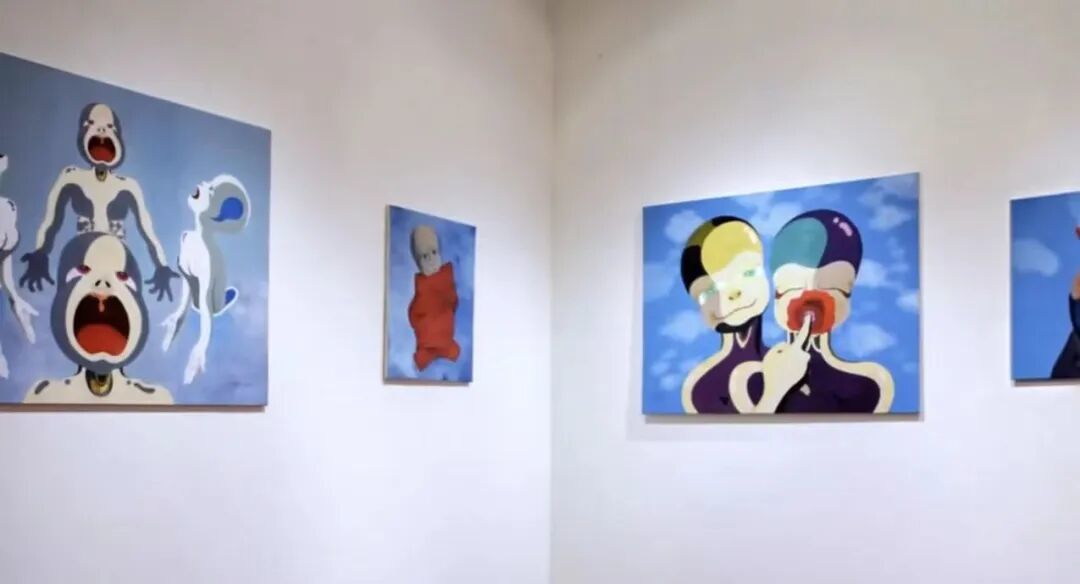 ▲郑智化的画展(图/视频截图)