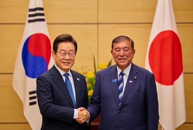 之前李在明和石破茂谈笑风生