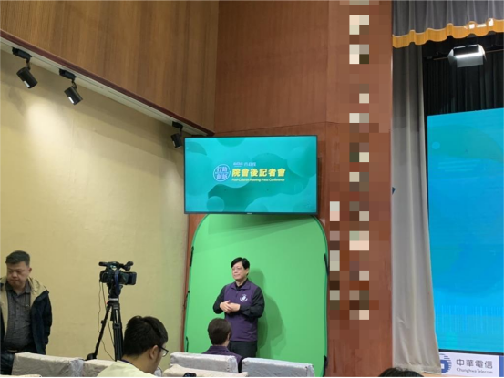 台行政机构6日恢复手语翻译服务 图源：中时新闻网