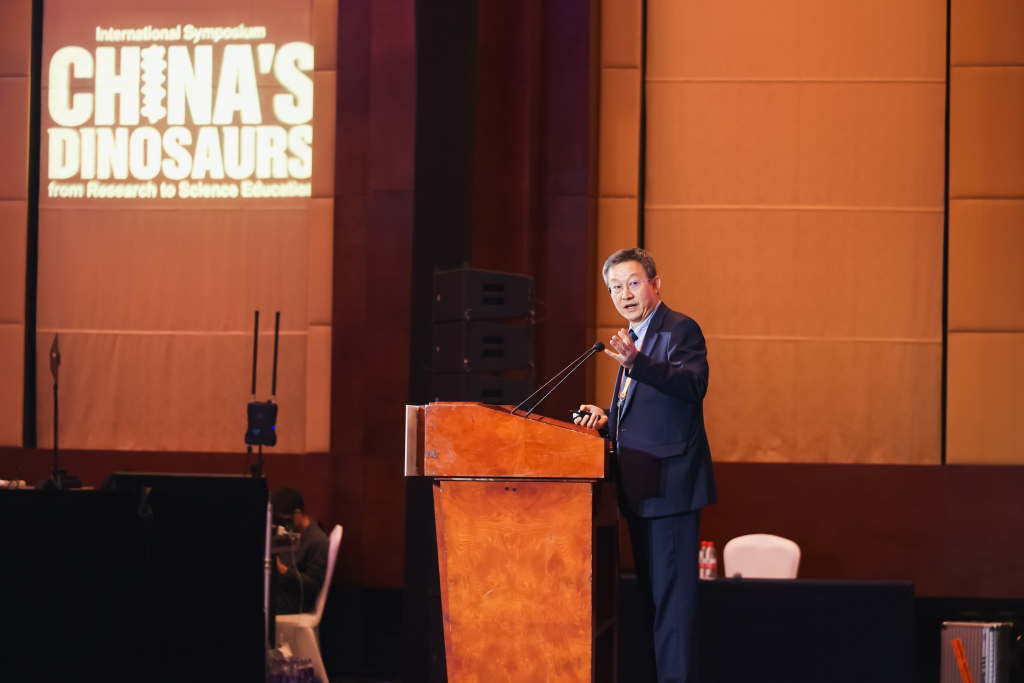 徐星院士在研讨会上。主办方供图
