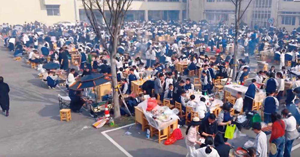 学校发布的视频截图