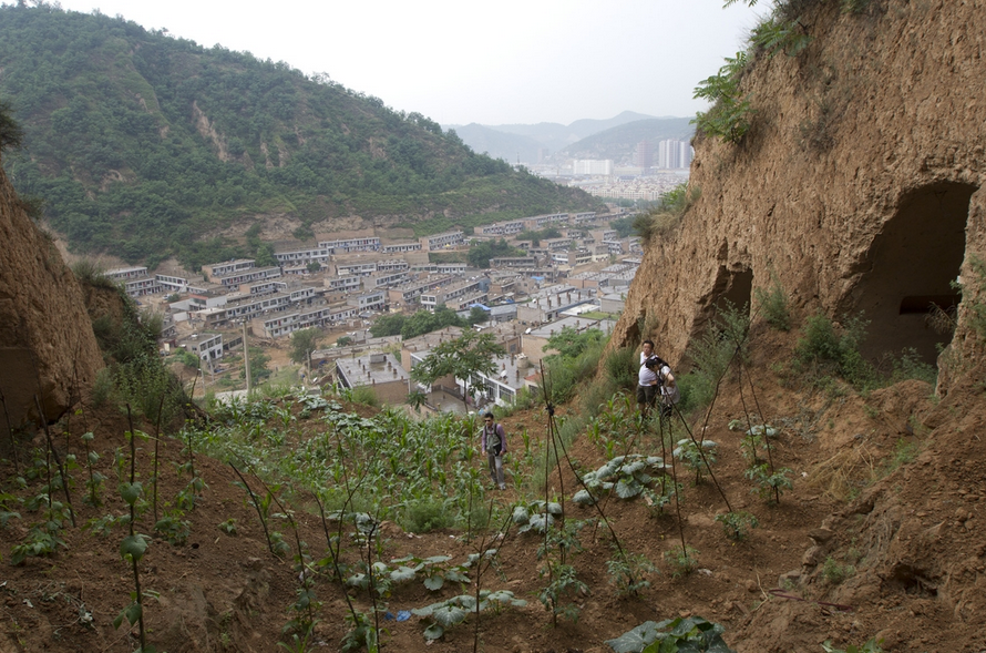 朝鲜义勇军曾居住过的延安窑洞。 韩联社/金周溶供图