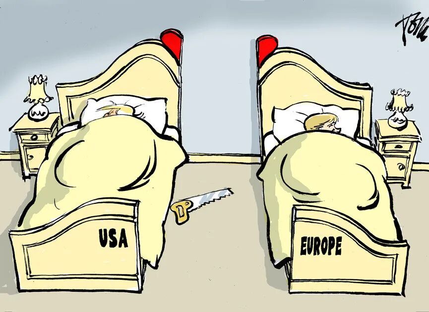 European Cartoonists Take On Trump's Trip to Europe - POLITICO Magazine