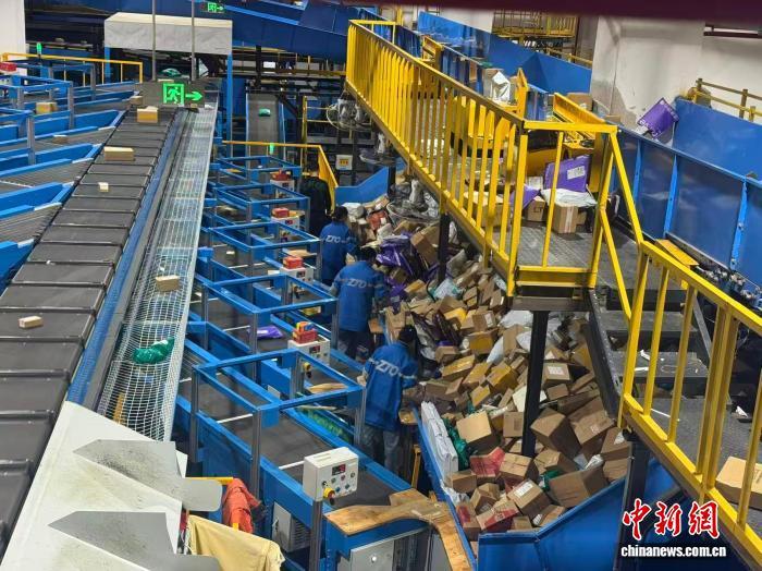 位于义乌的中通快递站点。　浙江省邮政管理局供图