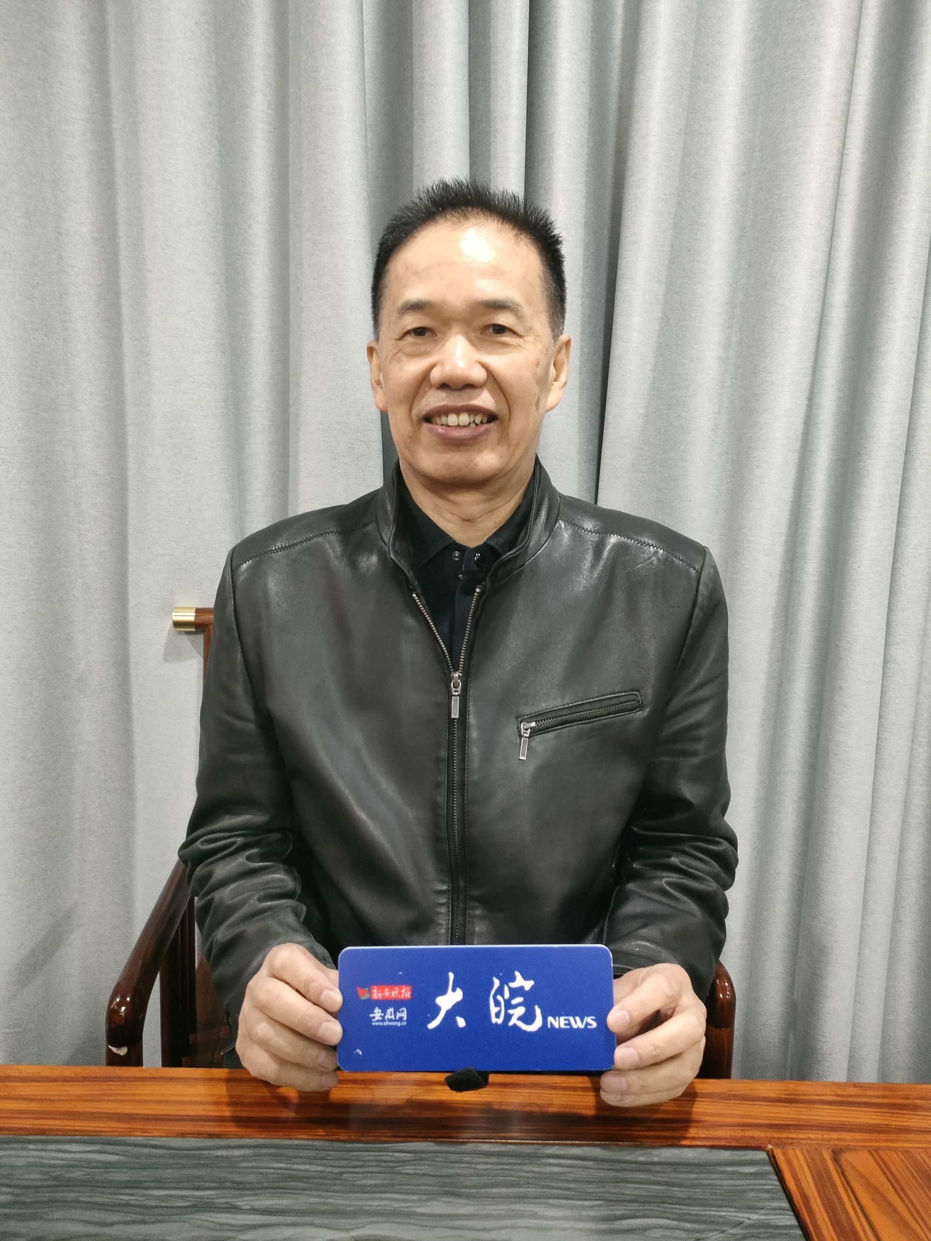 何于江接受大皖新闻记者采访（资料图）