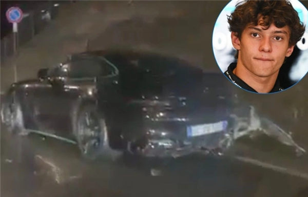 F1车手栽在了科目二上!奔驰车手安东内利倒车一把撞上了墙