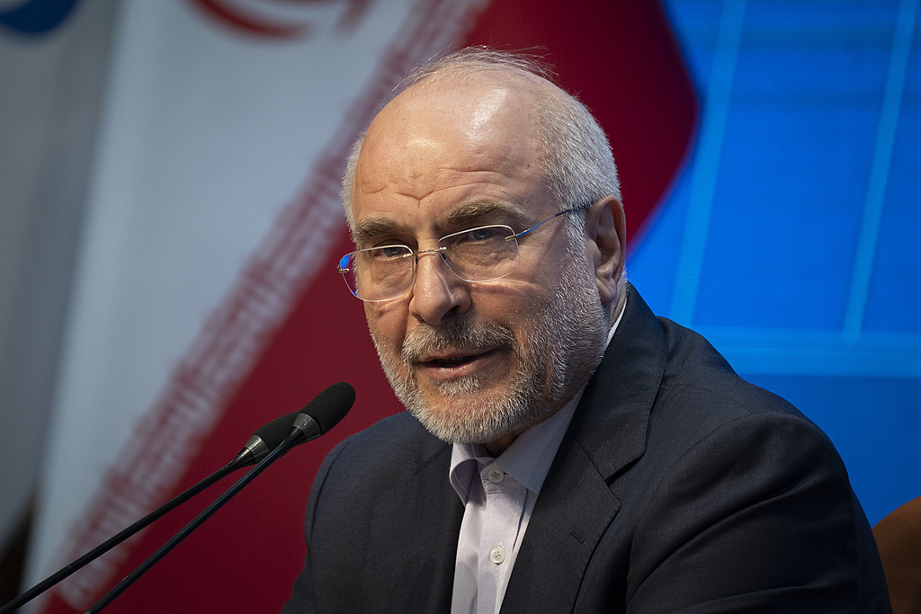 △伊朗议会议长卡利巴夫(资料图)