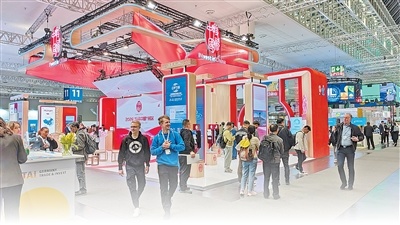 2026年德国汉诺威工业博览会上的“投资中国”展区。本报记者 刘仲华摄