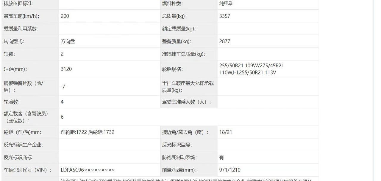 【提供单/双电机版本，奕境X9纯电版申报曝光】日前，最新一期工信部申