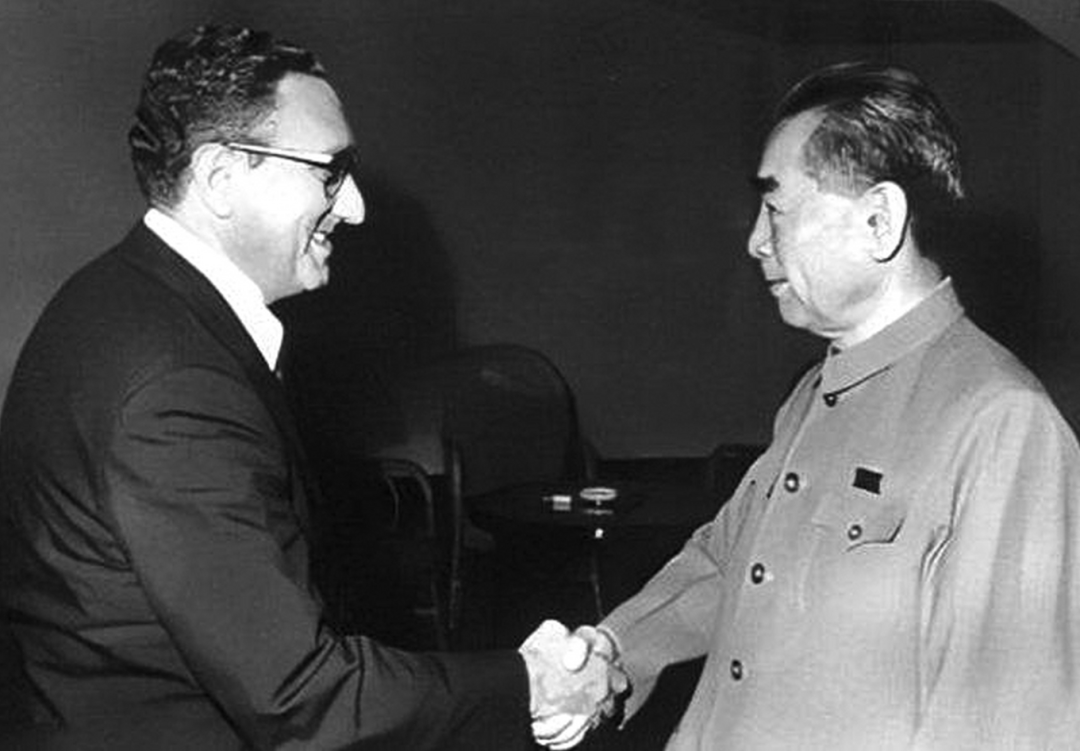 1971年7月9日，基辛格来到中国，周总理亲自接待。