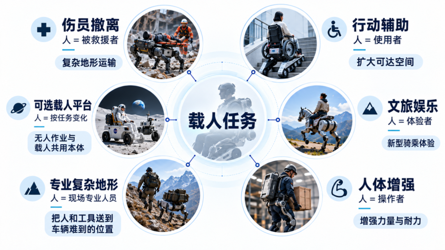 图7|同样叫“载人”,人在任务中的角色并不相同