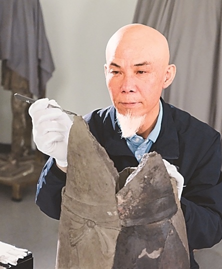 秦始皇帝陵博物院副研究馆员马宇。资料图片