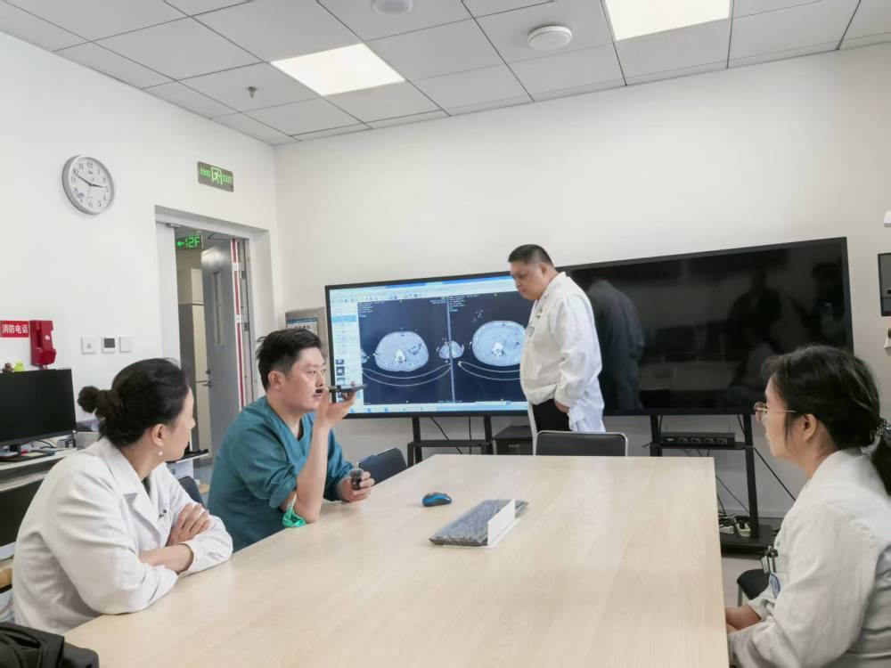 专家团队正在进行会诊讨论。新华社记者董瑞丰 摄