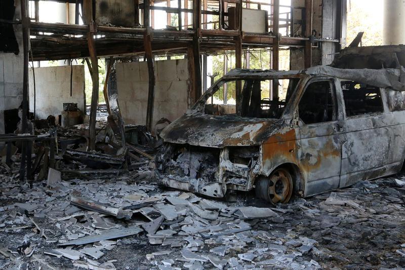 2025年6月19日,德黑兰,遭以色列袭击后的伊朗伊斯兰共和国广播电视台大楼。新华社