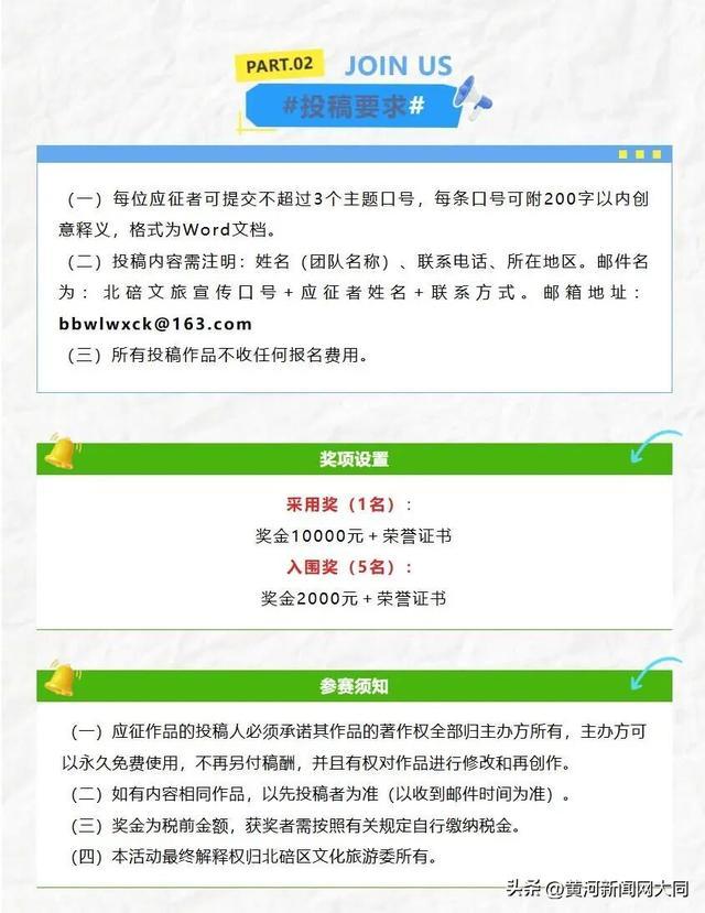 投稿要求及奖项设置 图源:北碚发布