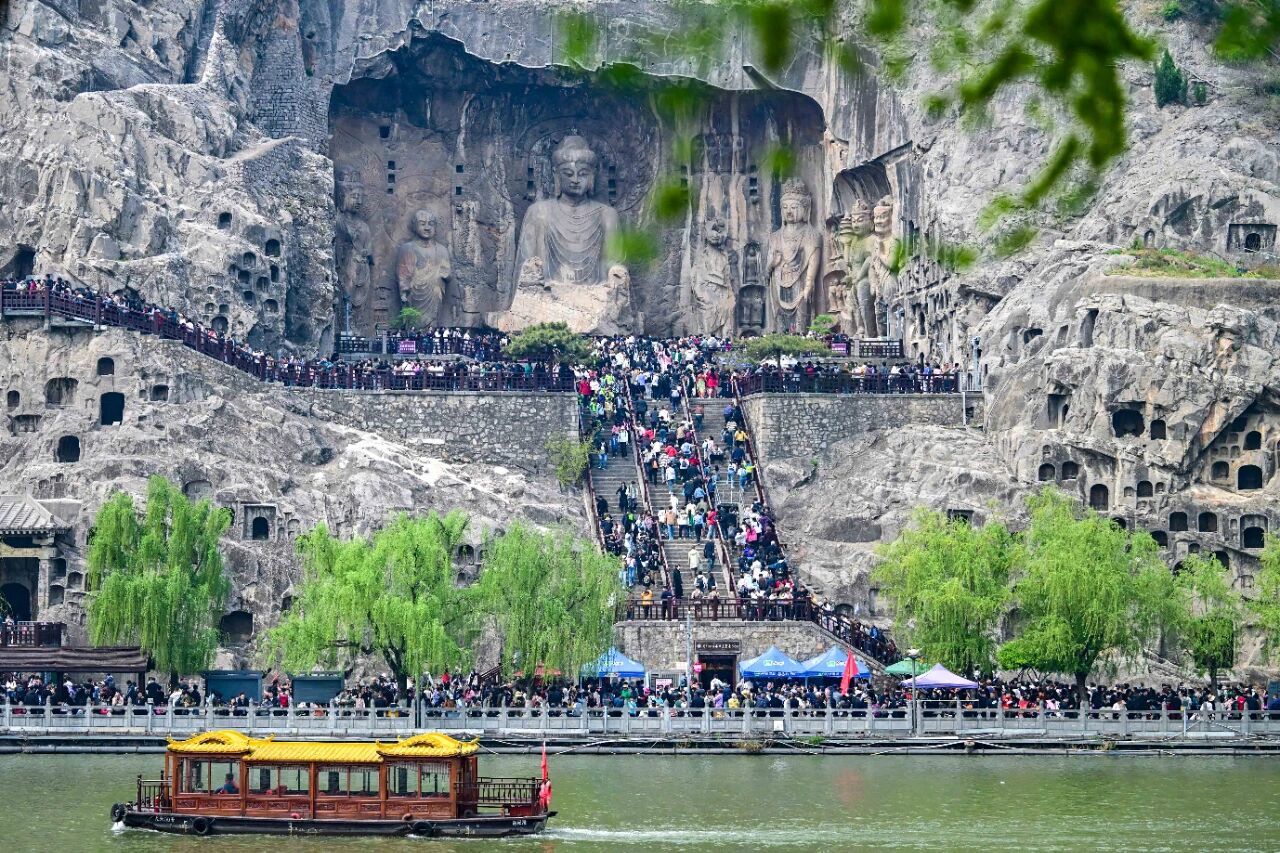 河南洛阳龙门石窟。 洛阳市委宣传部供图