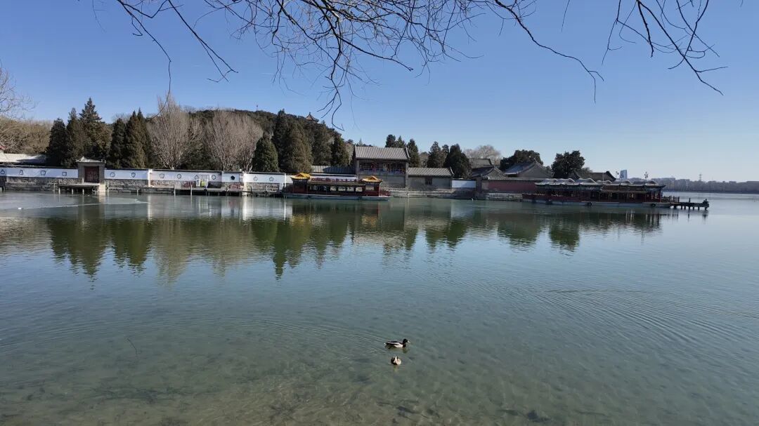 过年期间的颐和园。(图/受访者提供)