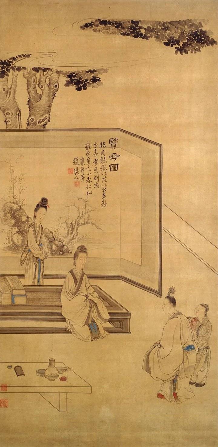 △康涛《贤母图》首都博物馆藏