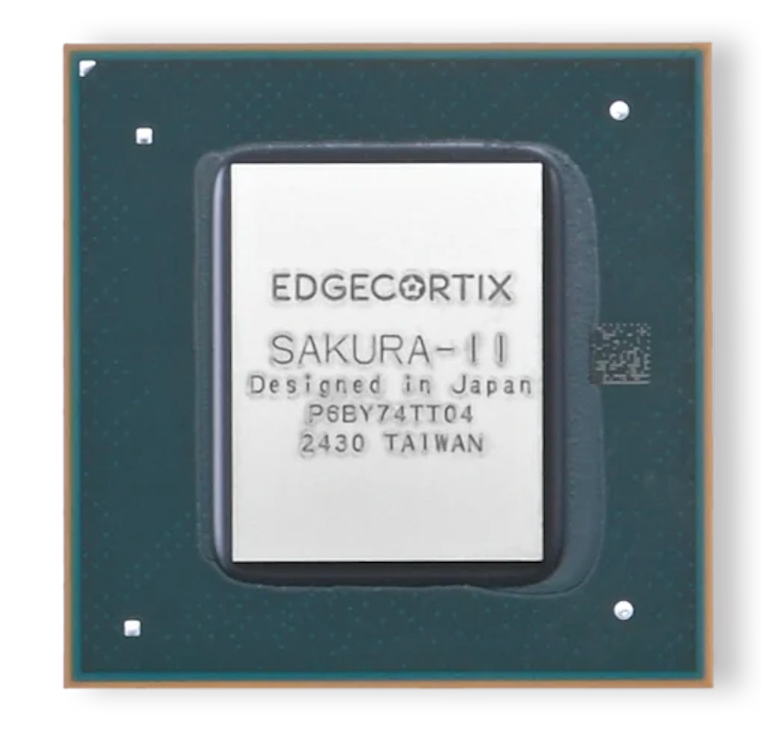 SAKURA-II 芯片（图源：EdgeCortix）