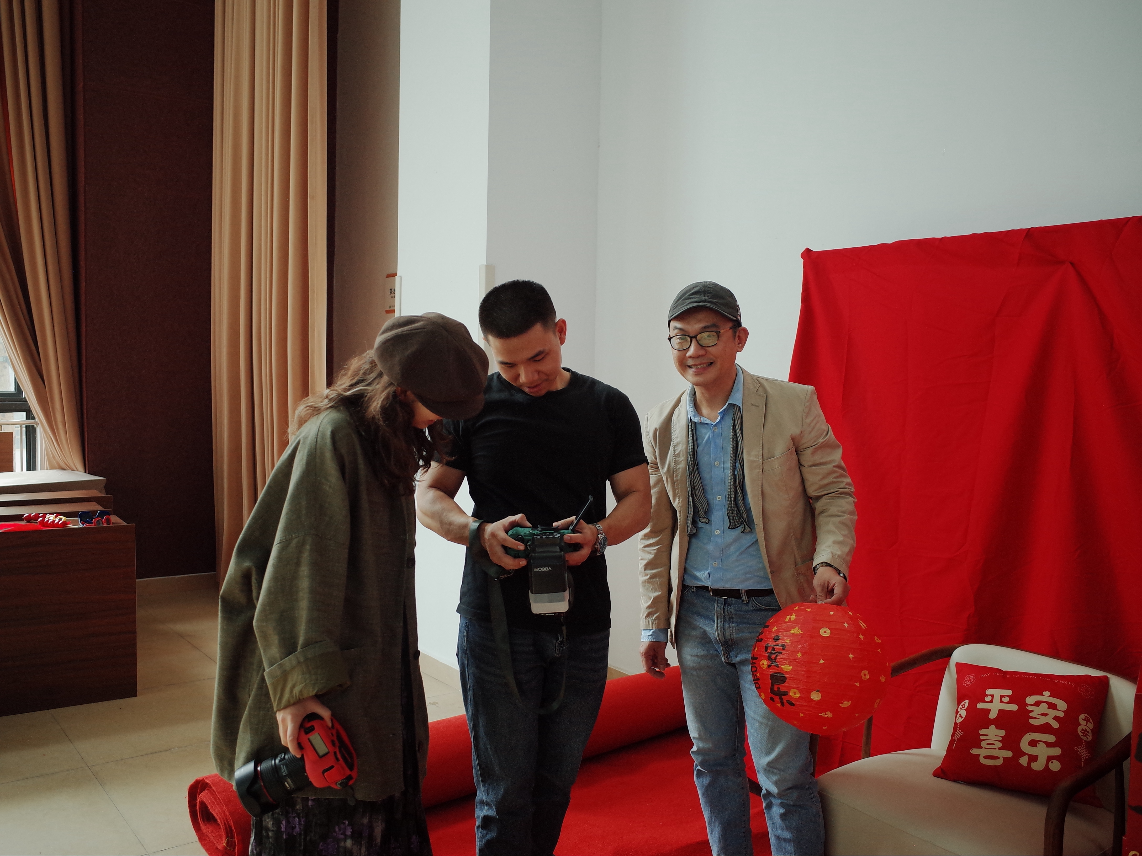 拍摄现场。受访者供图