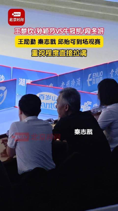 王励勤秦志戬邱贻可同场观赛莎头
