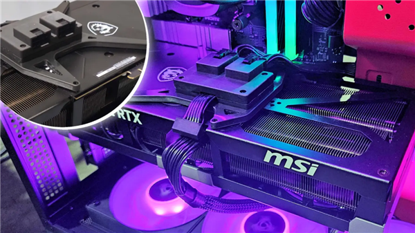 12VHPWR终于不烫了！RTX 5090魔改双8针供电：线温暴降40&deg;C