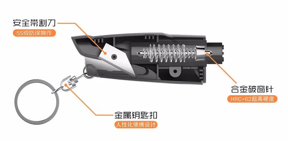 车载救命神器,轻松碎窗,车内逃生必备