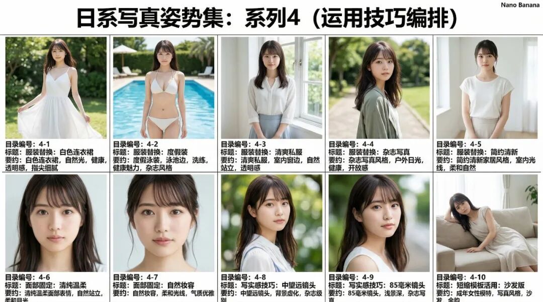 30组现成提示词:教你让AI像杂志摄影师一样拍写真