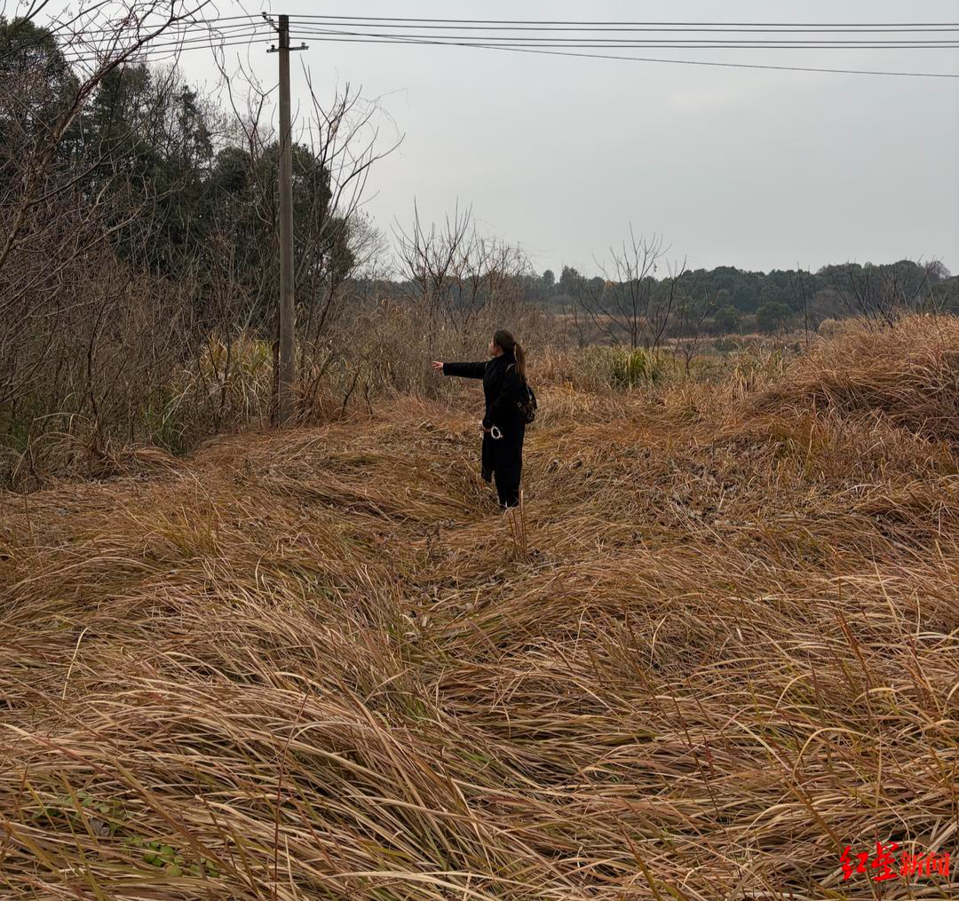 ▲丹丹走访徐庭军被杀害的地方