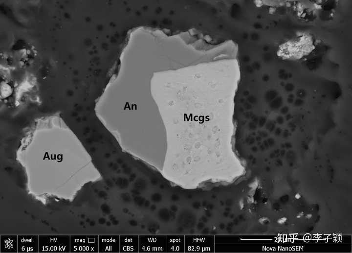 镁嫦娥石背散射电子图像