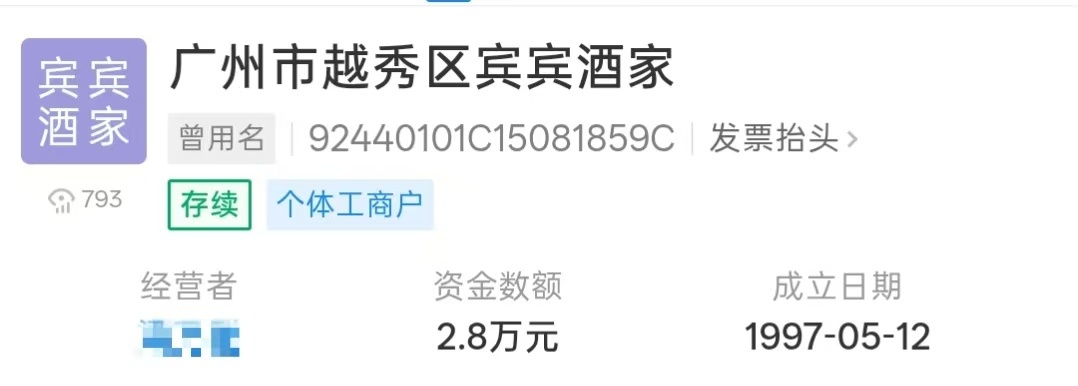 △信息显示店铺成立于1997年。图/企查查
