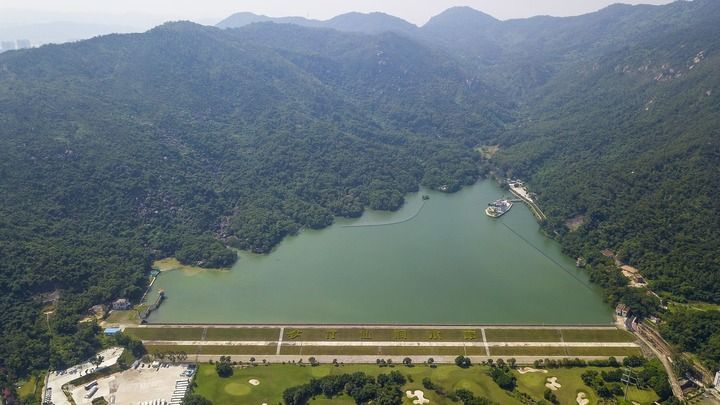 这是广东珠海竹仙洞水库（2019年10月17日摄）。新华社记者 刘大伟 摄