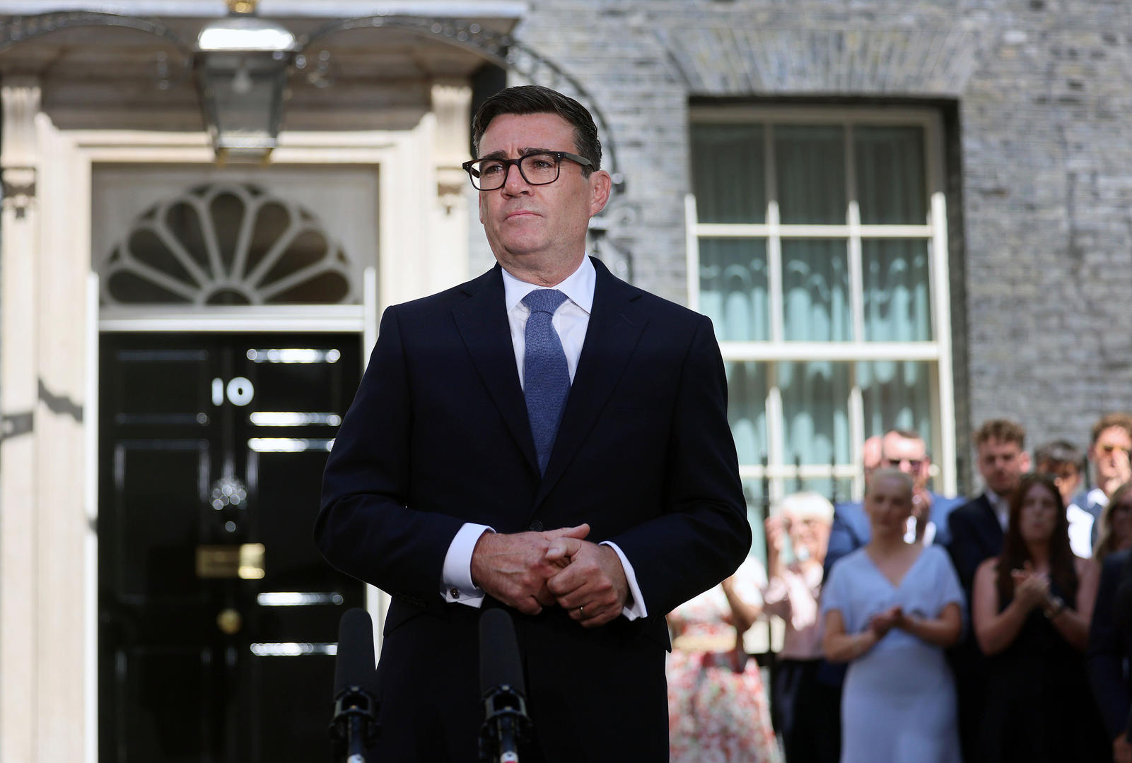 ▲当地时间2026年7月20日，英国首相安迪&middot;伯纳姆在唐宁街10号外发表演讲 图据视觉中国