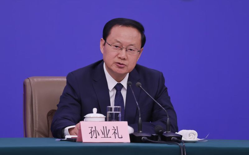 文化和旅游部部长孙业礼。新京报记者 李木易 摄