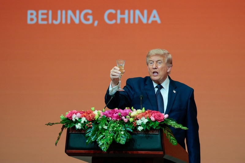 今年5月，美国总统特朗普访华 IC photo