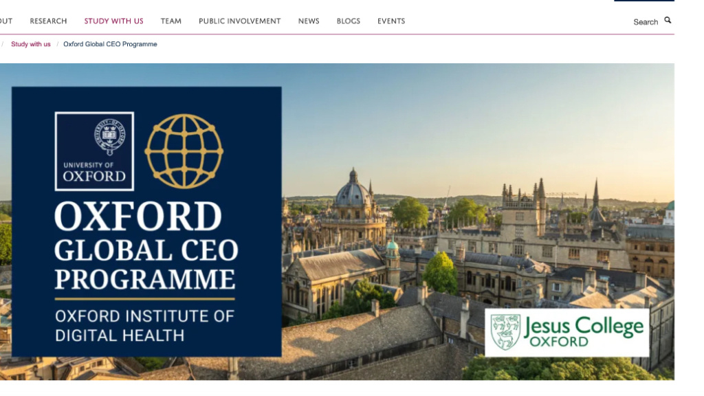 Oxford Global CEO Programme(牛津全球CEO项目)官网。