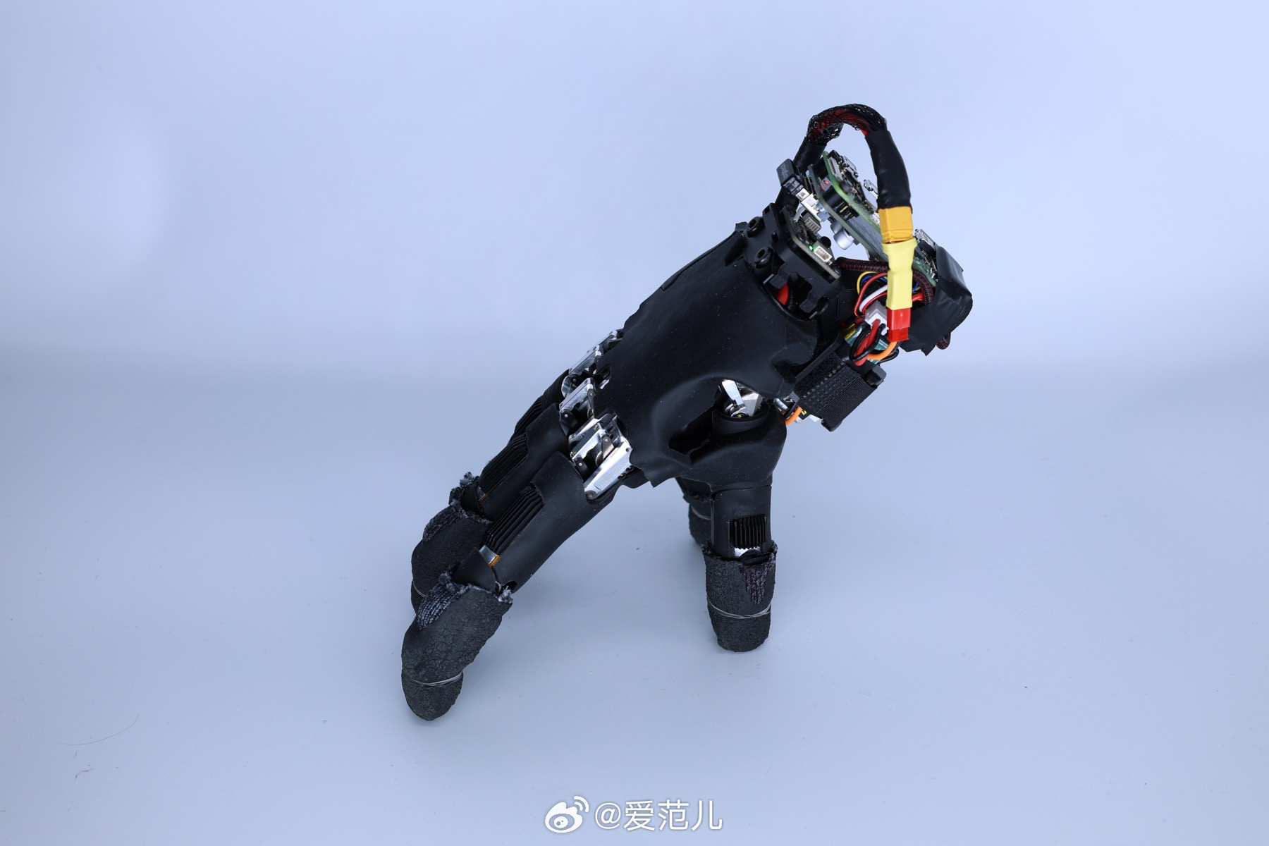 【苏黎世联邦理工学院展示五指行走的机器人手,还能按键与推物】 #五指