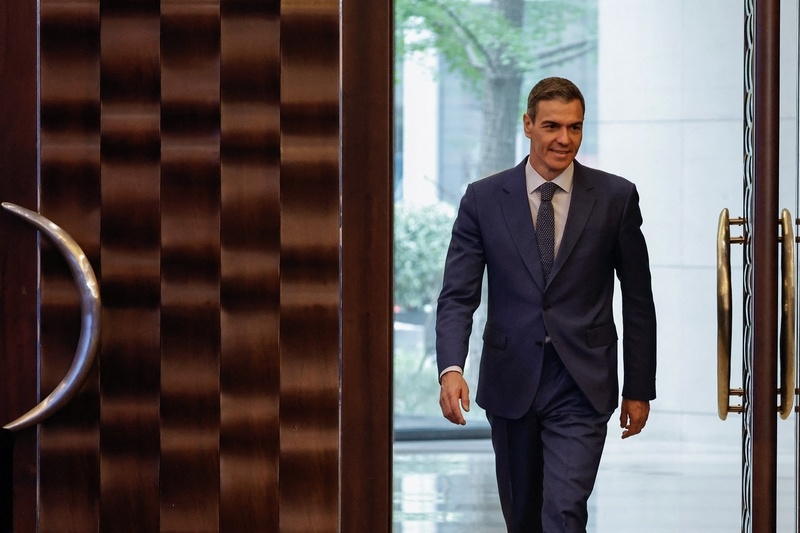 4月14日,北京,西班牙首相桑切斯举行新闻发布会 IC photo