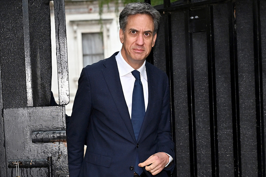 英国外交大臣埃德·米利班德。视觉中国 图