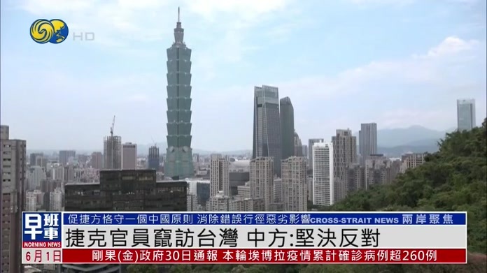 捷克官员窜访台湾 中方：坚决反对