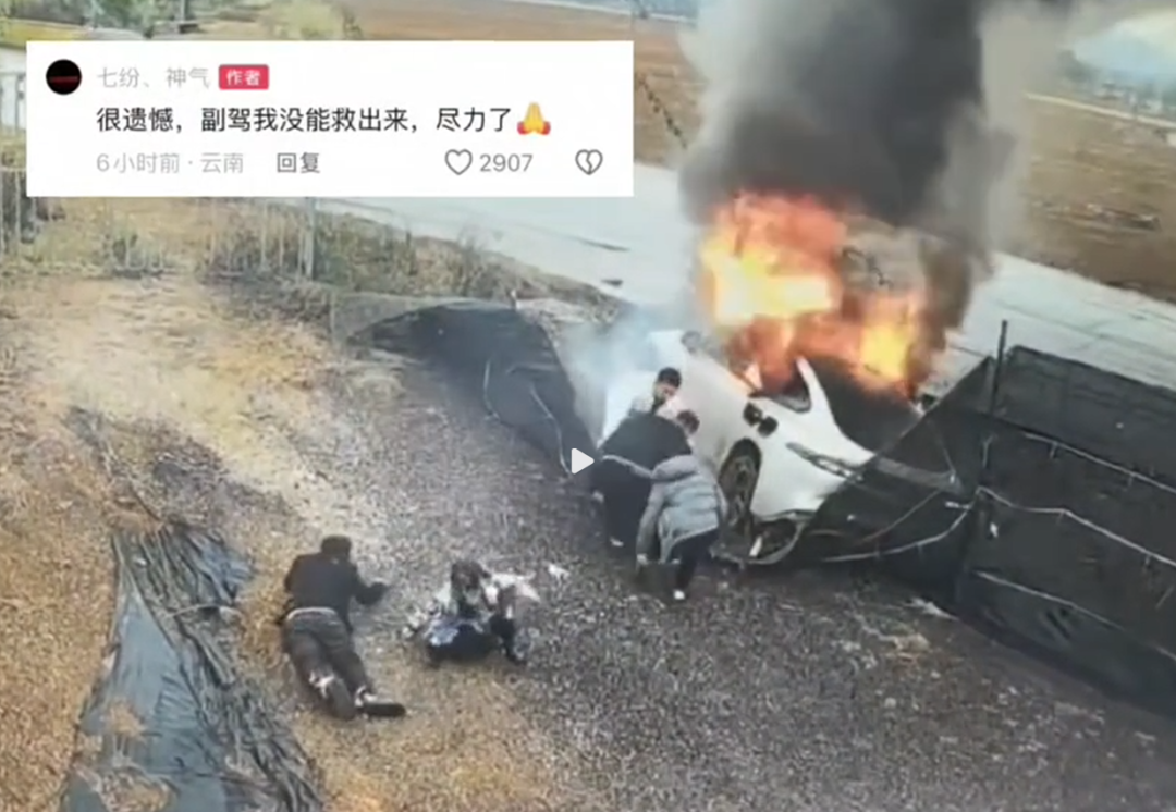 着火了乘客不会开门,得怪车企乱学特斯拉?