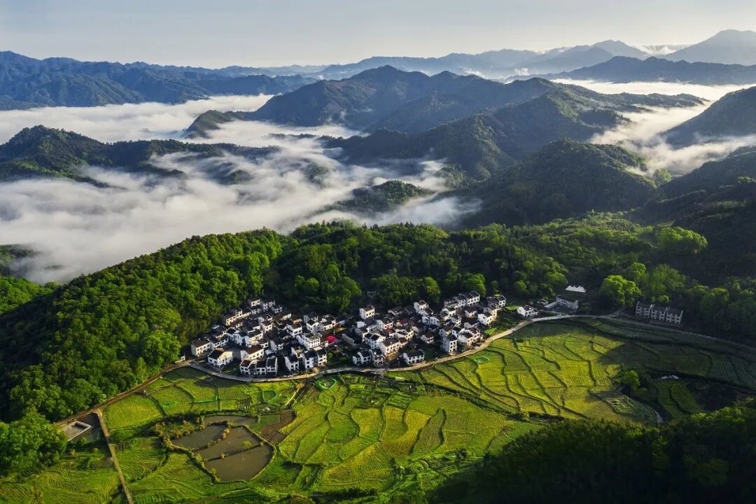 俯瞰高岭古村